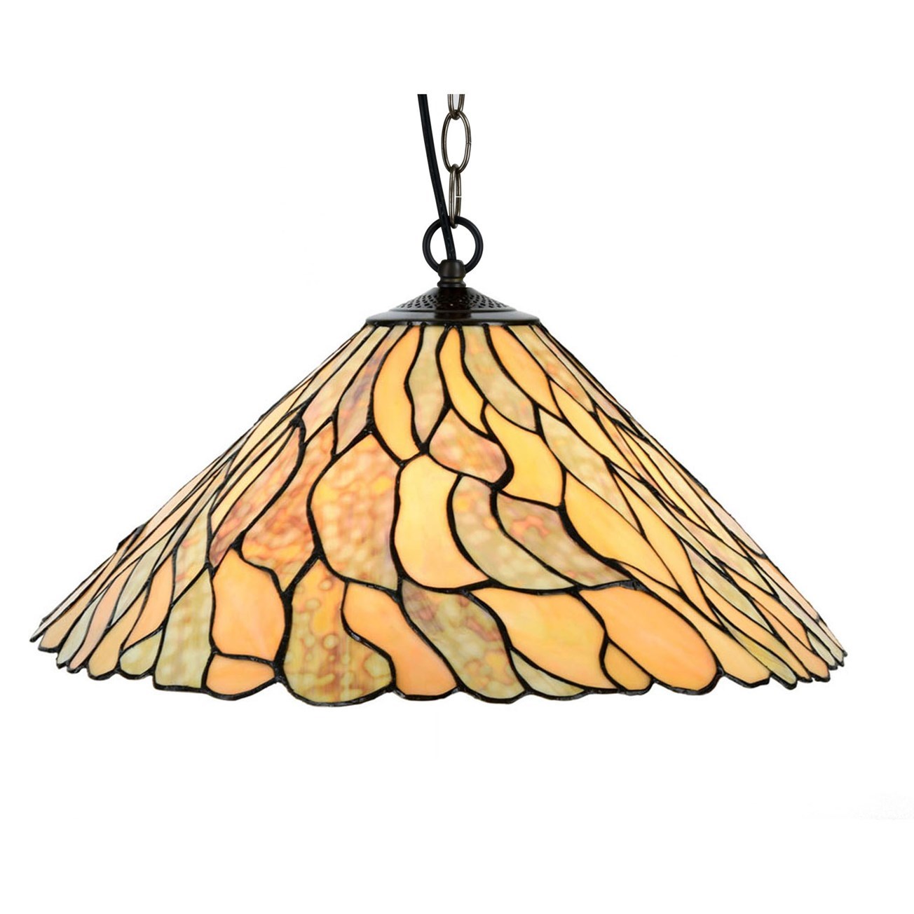 Tiffany Hanging Lamp Jade 3x E-27