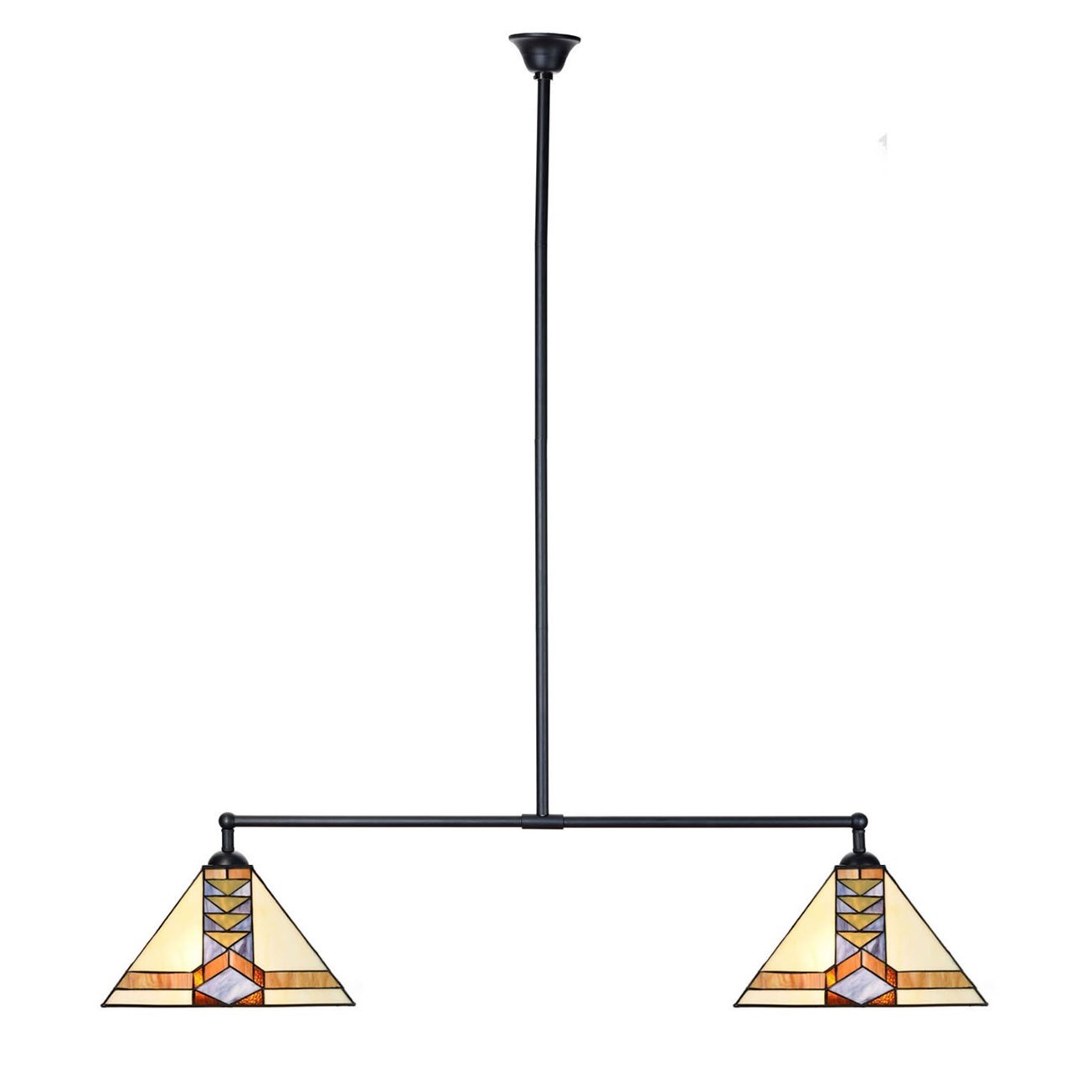 Tiffany T-lamp 2 lights Pyramid