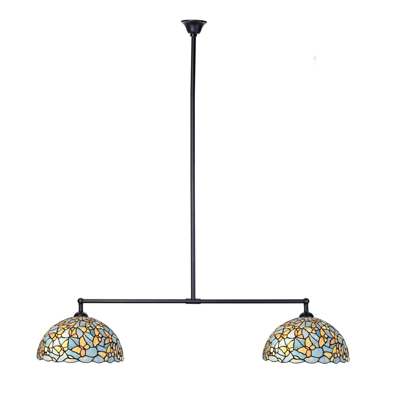 Tiffany T-lamp 2 lights Fly Away Ø 35