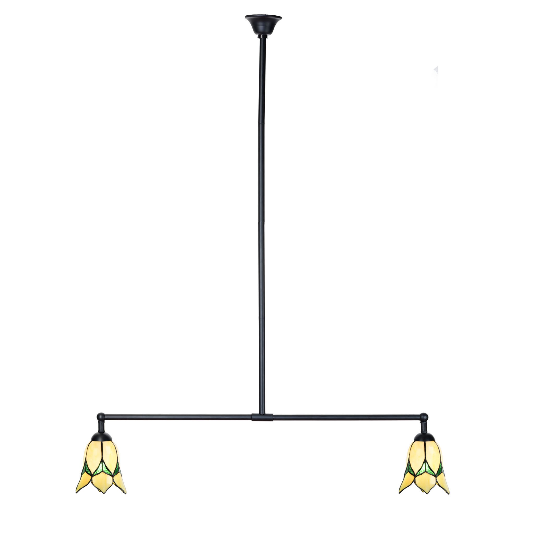 Tiffany T-lamp 2 lights Lovely Flower Yellow