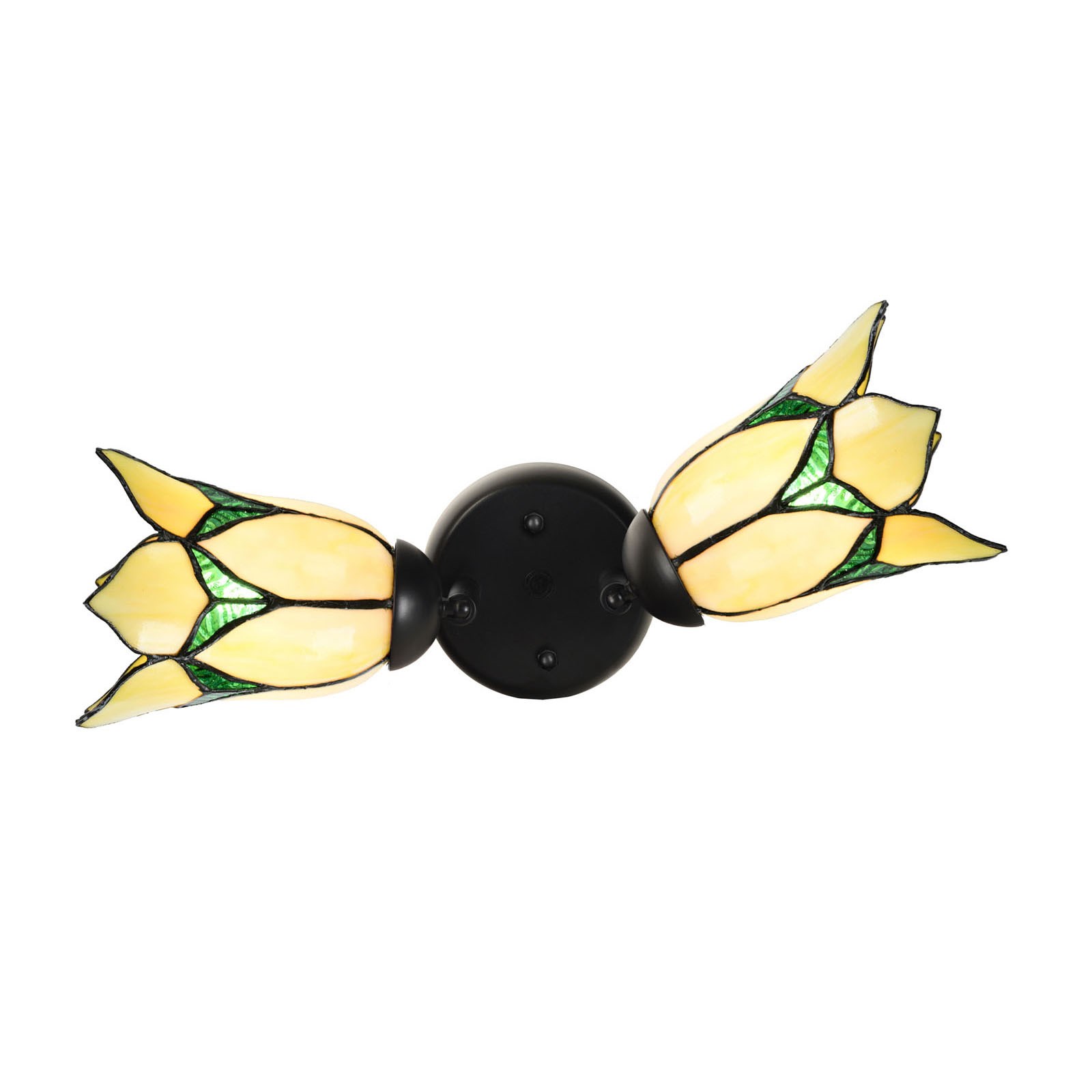 Double spot Black with Lovely Flower Yellow