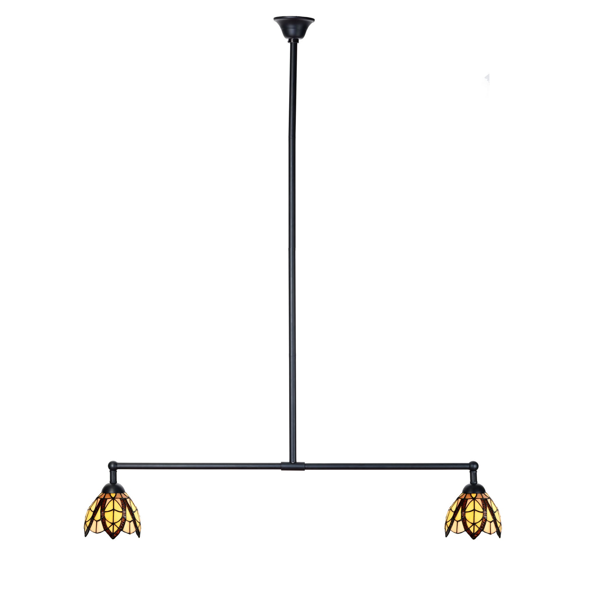 Tiffany T-lamp 2 lights Flow Souplesse Small