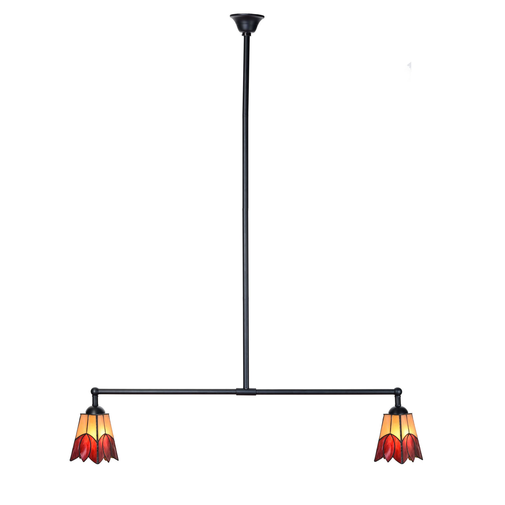 Tiffany T-lamp 2 lights Fleur de Vanneau