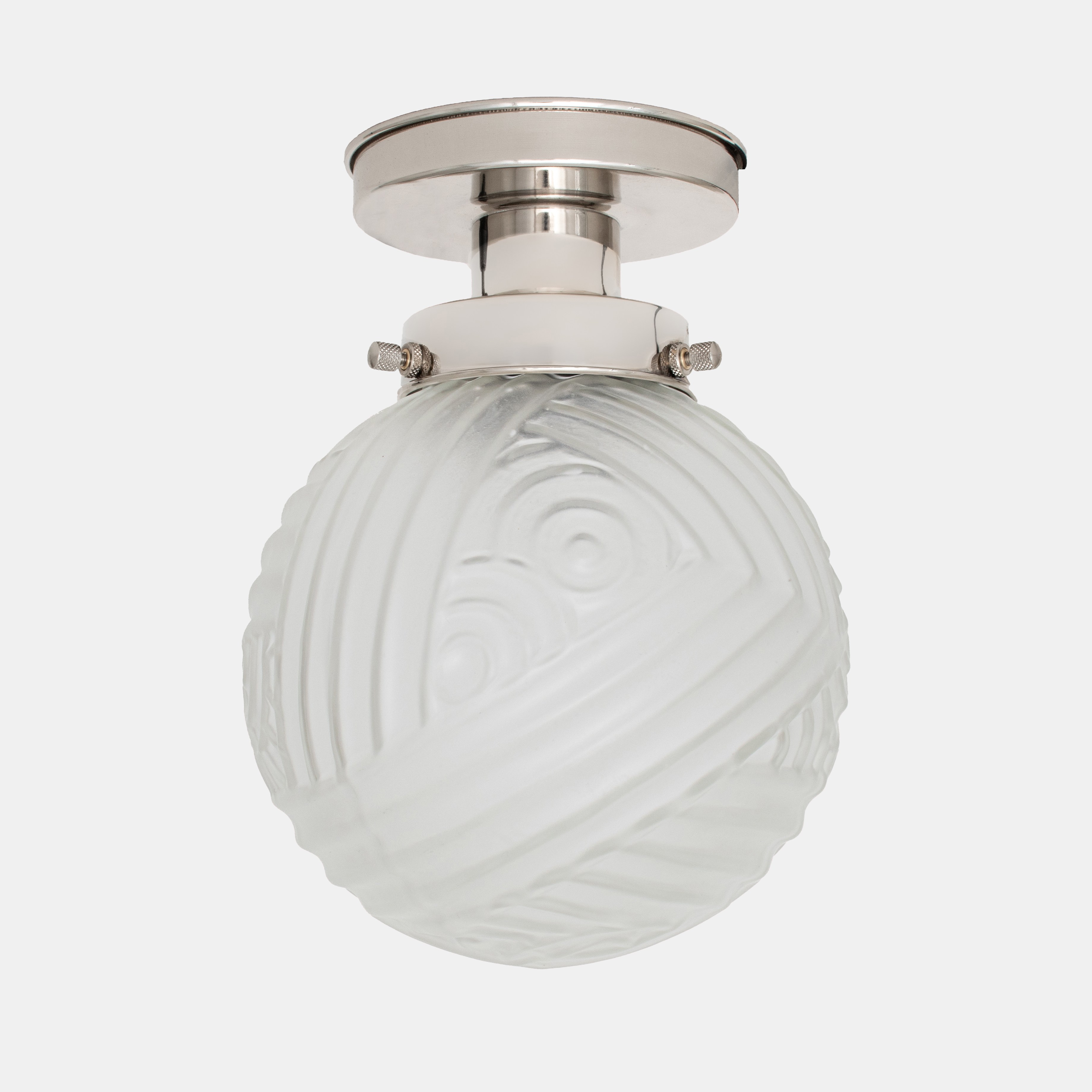Ceiling Lamp Nouveau Romance 20's Nickel