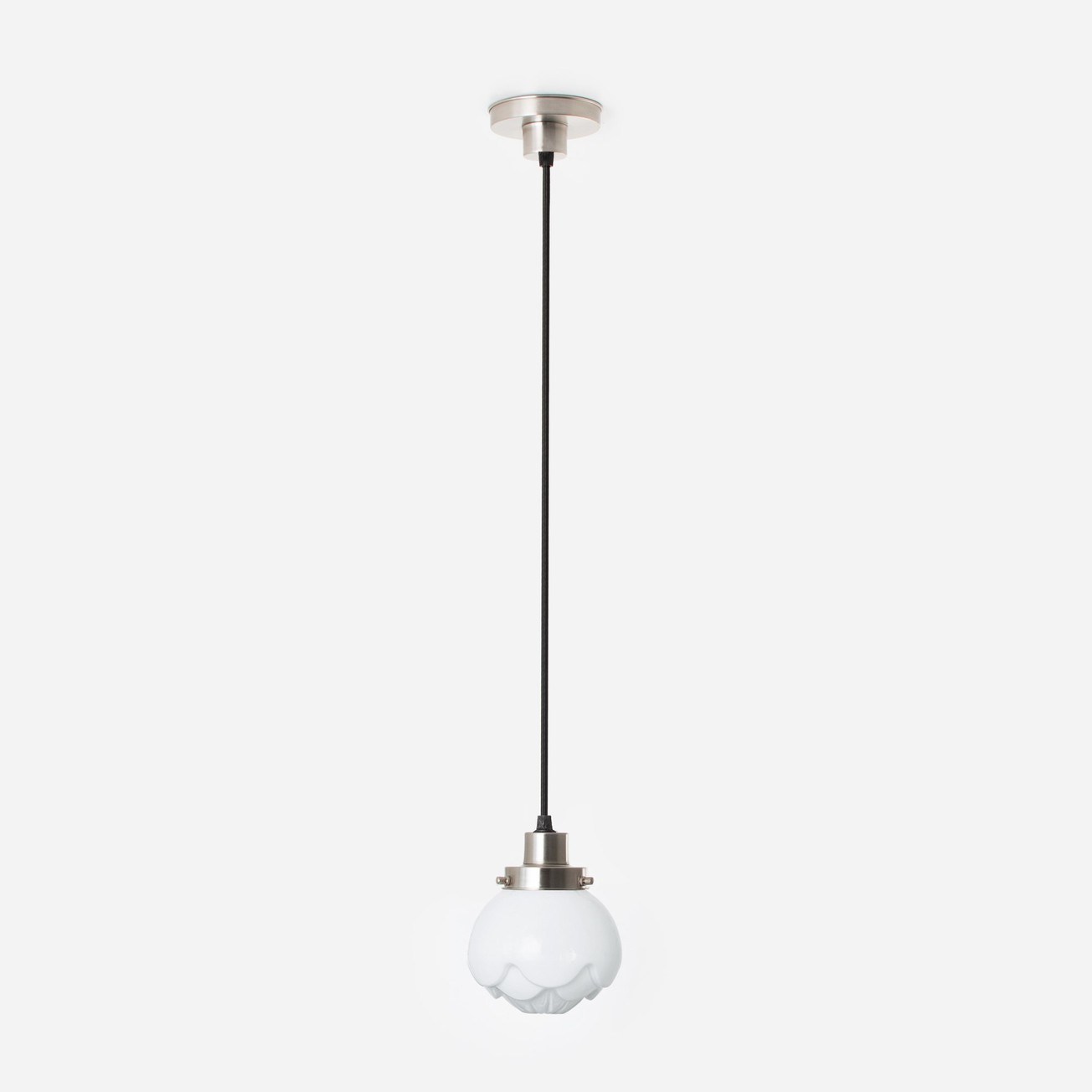 Hanging lamp on cord Paeonia 20's Matt nickel