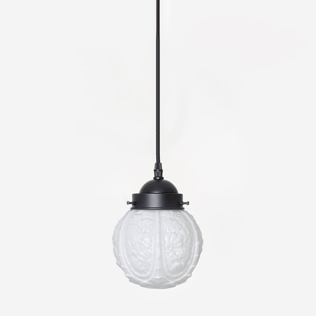 Hanging Lamp on a cord Guimard Flower Moonlight