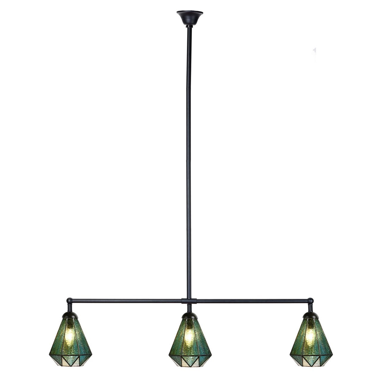 Tiffany T-lamp 3 lights Arata Green