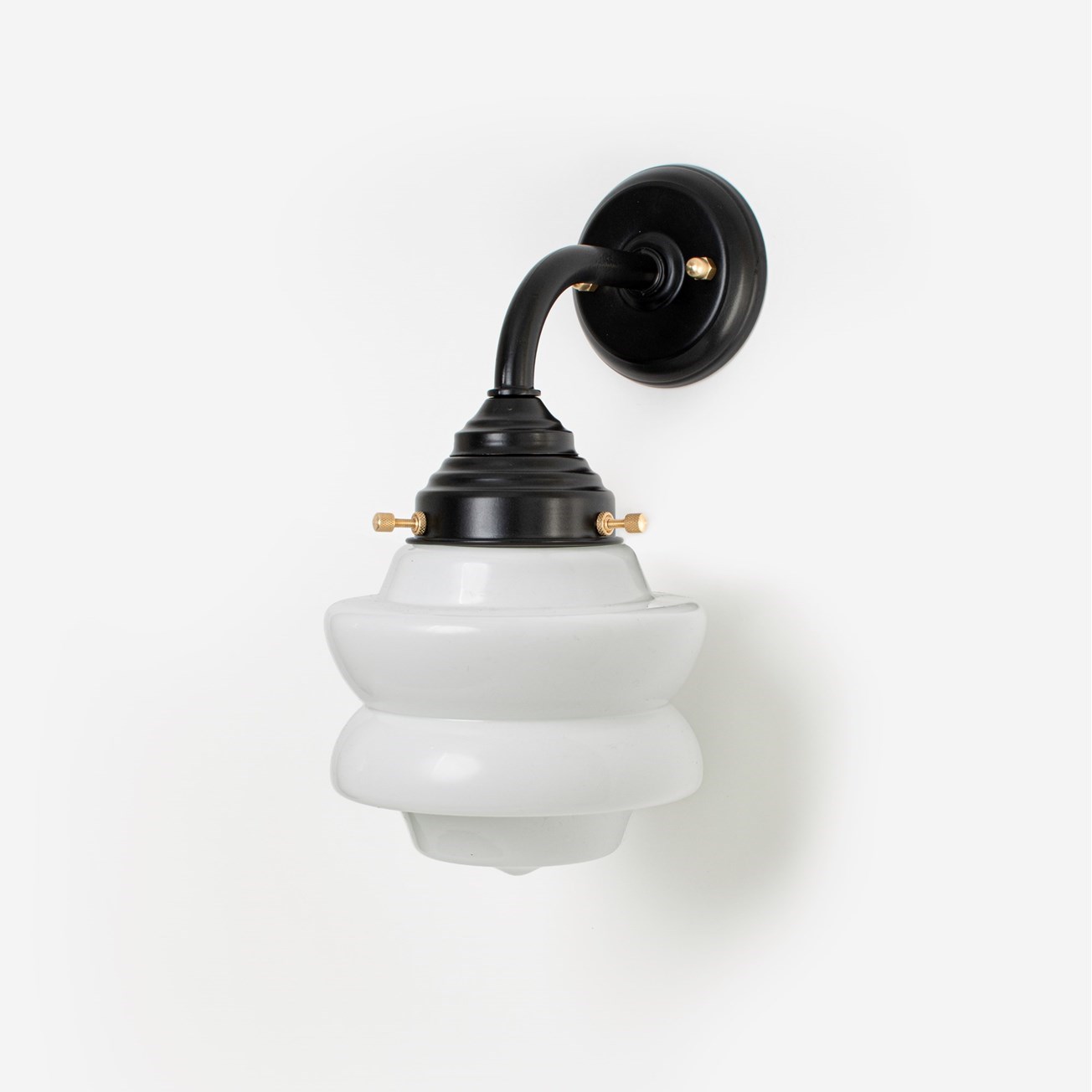 Outdoor lamp - Wall lamp Small Top Curve Black 