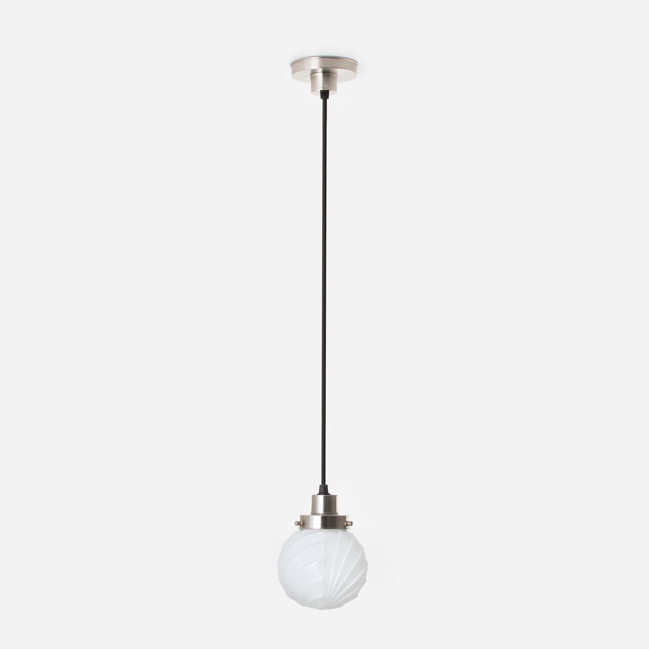 Hanging lamp on cord Swingbulb 20's Matt nickel