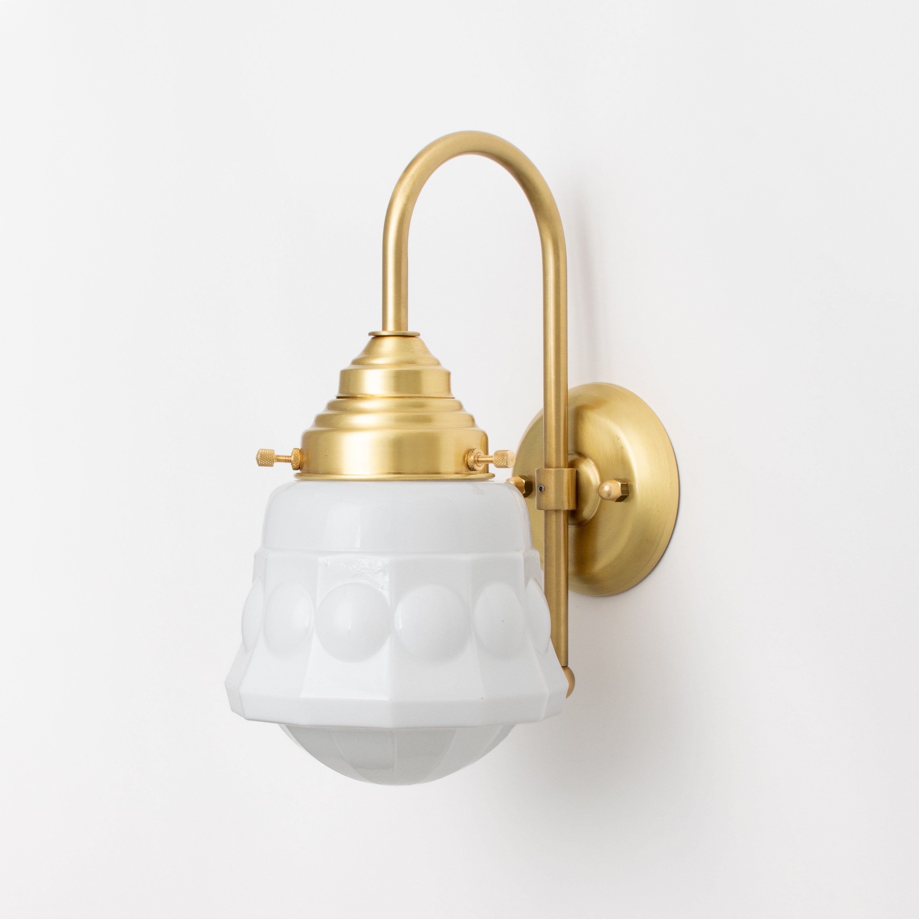 Wall lamp Weimar Meander Brass