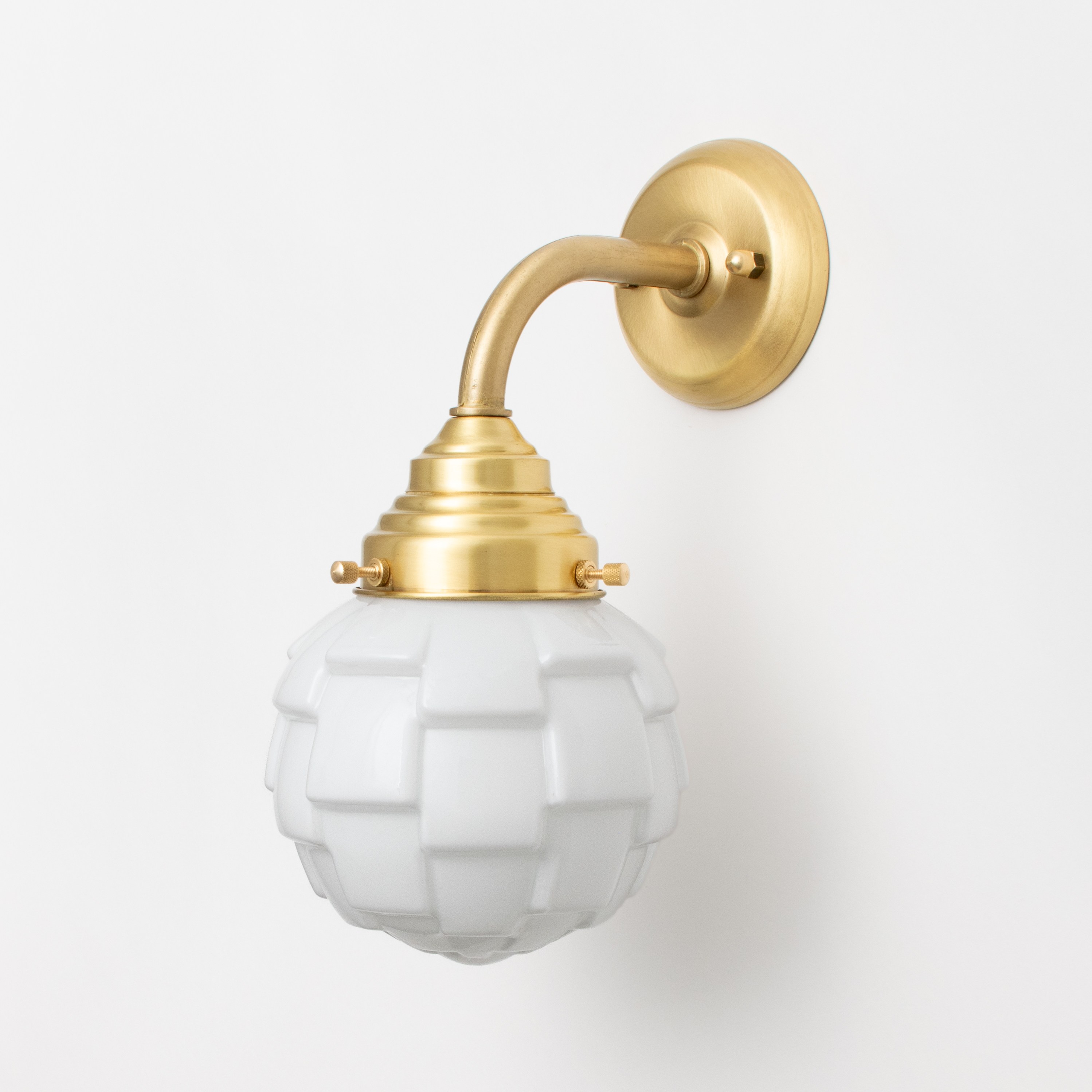 Wall lamp Bretagne Curve Brass