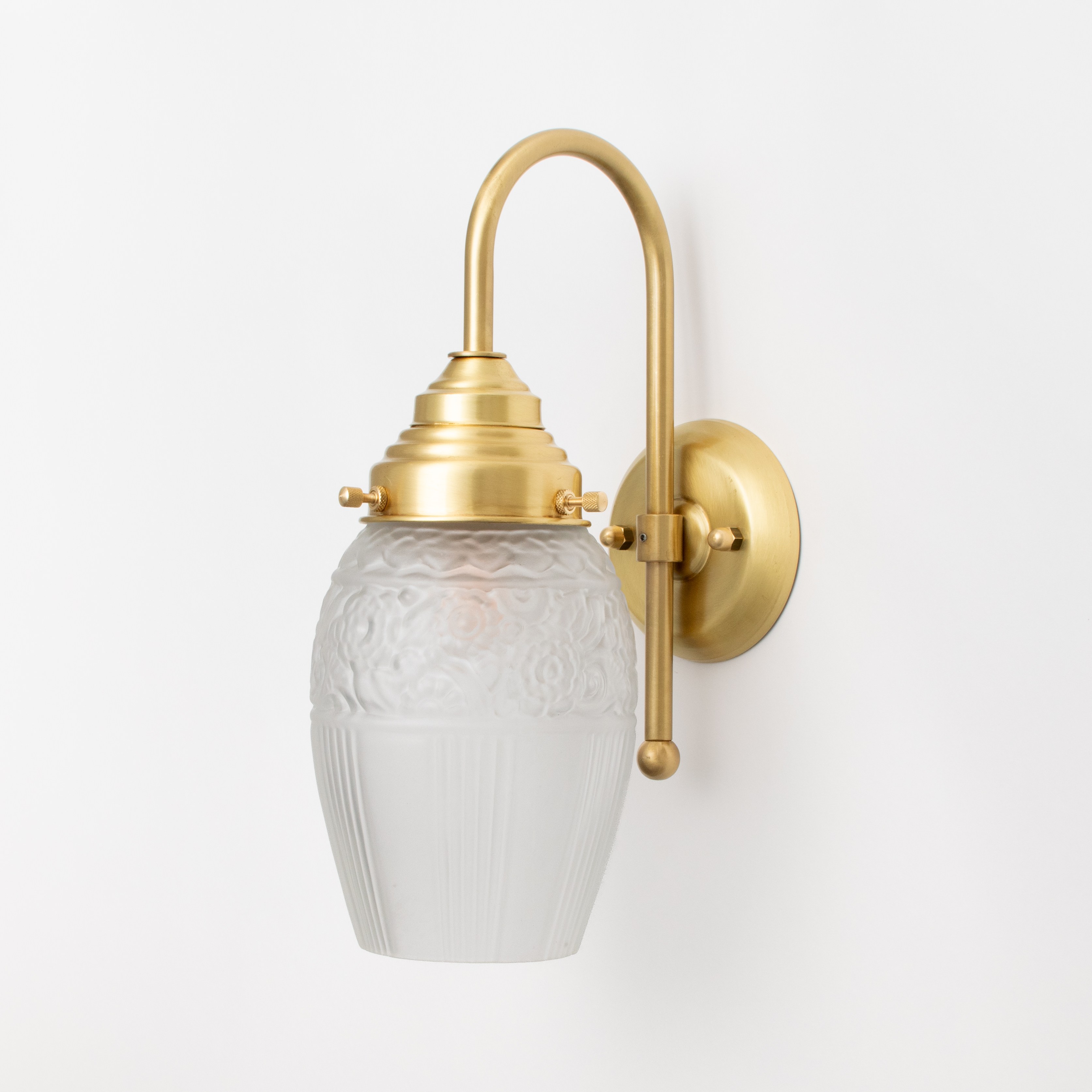 Wall lamp Flower Yard Meander Brass