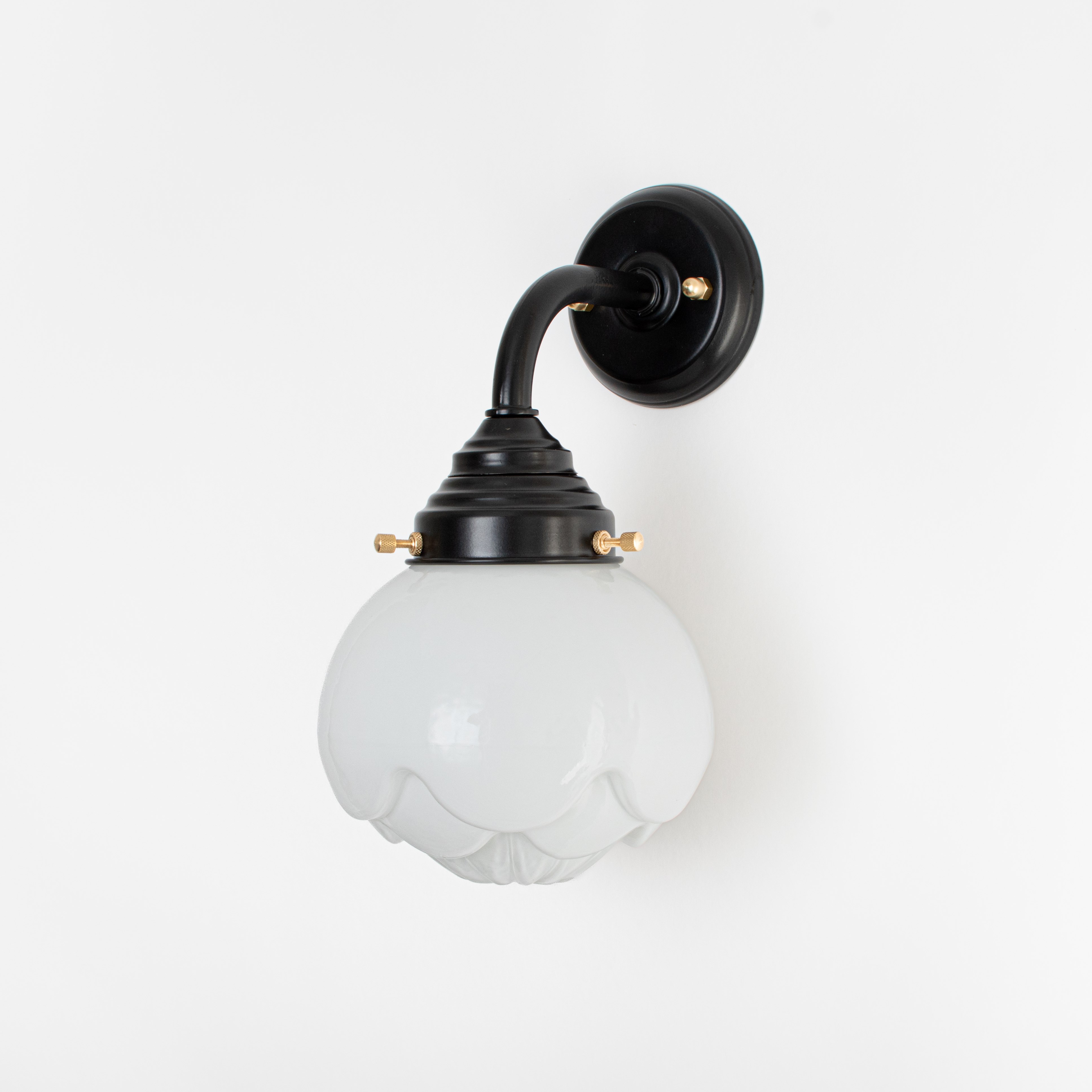 Outdoor lamp - Wall lamp Paeonia Curve Black
