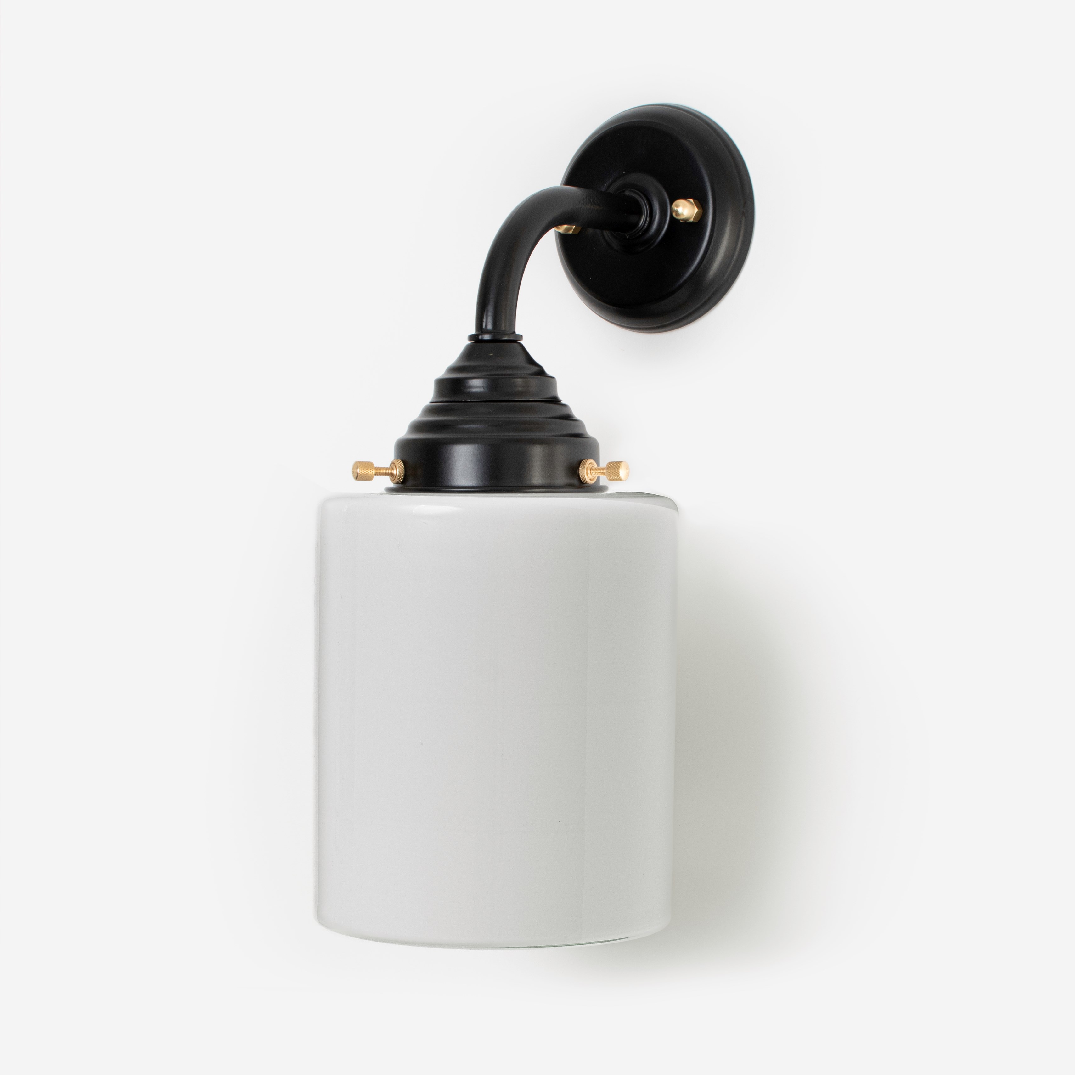 Outdoor lamp - Wall lamp Sleek Cylinder Curve Black