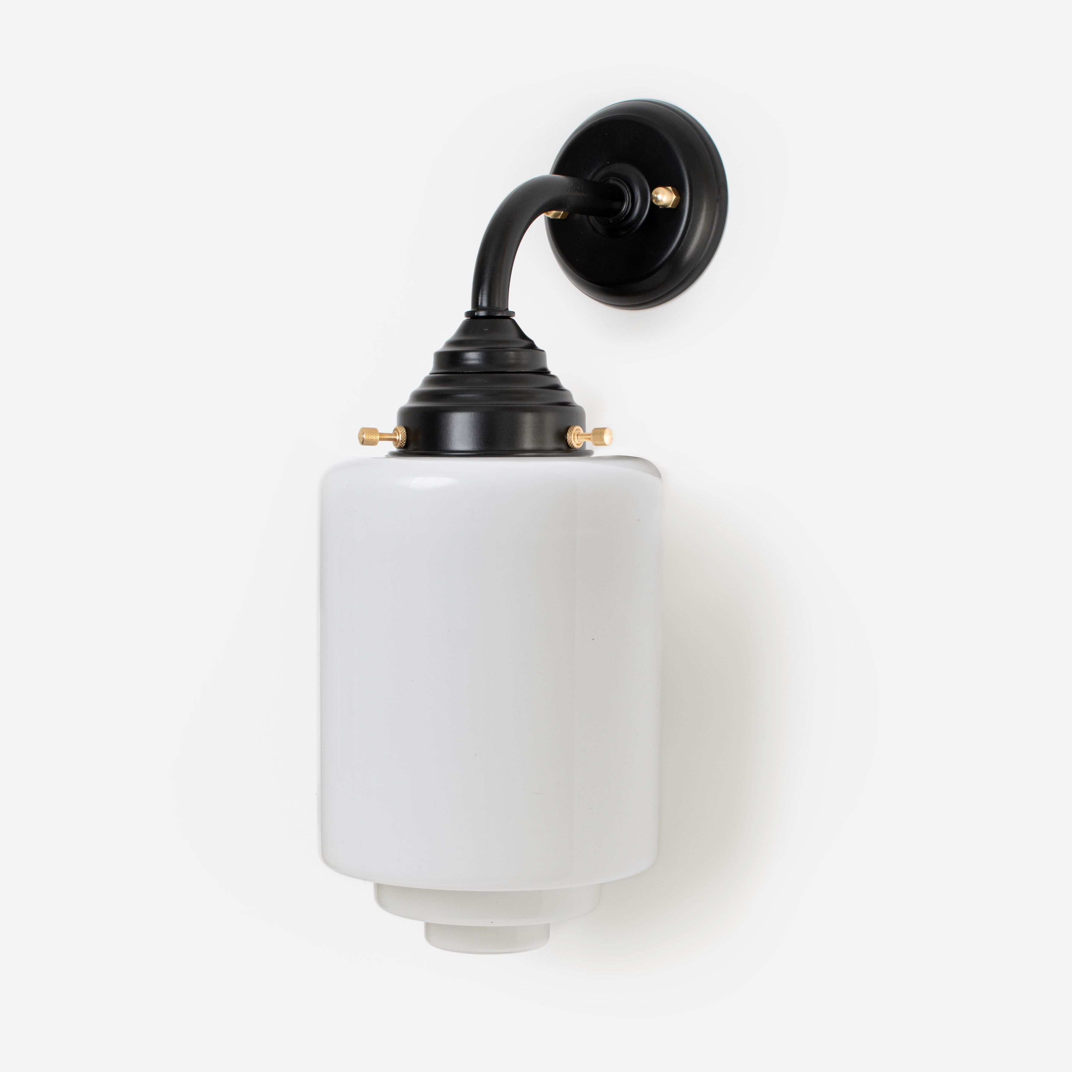 Outdoor lamp - Wall lamp Stepped Cylinder Medium Ø 15 Curve Black
