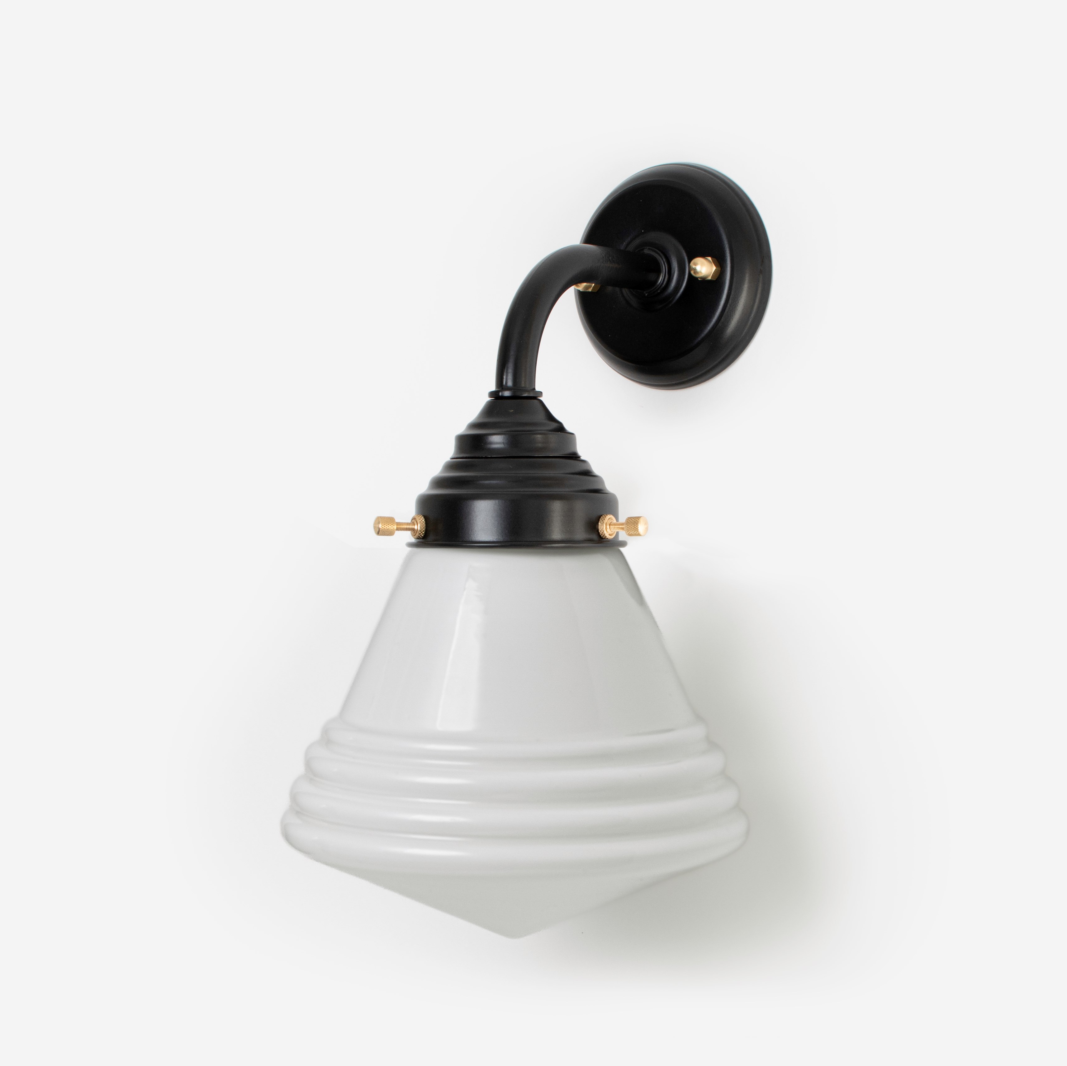 Outdoor lamp - Wall lamp Luxurious School Small Curve Black
