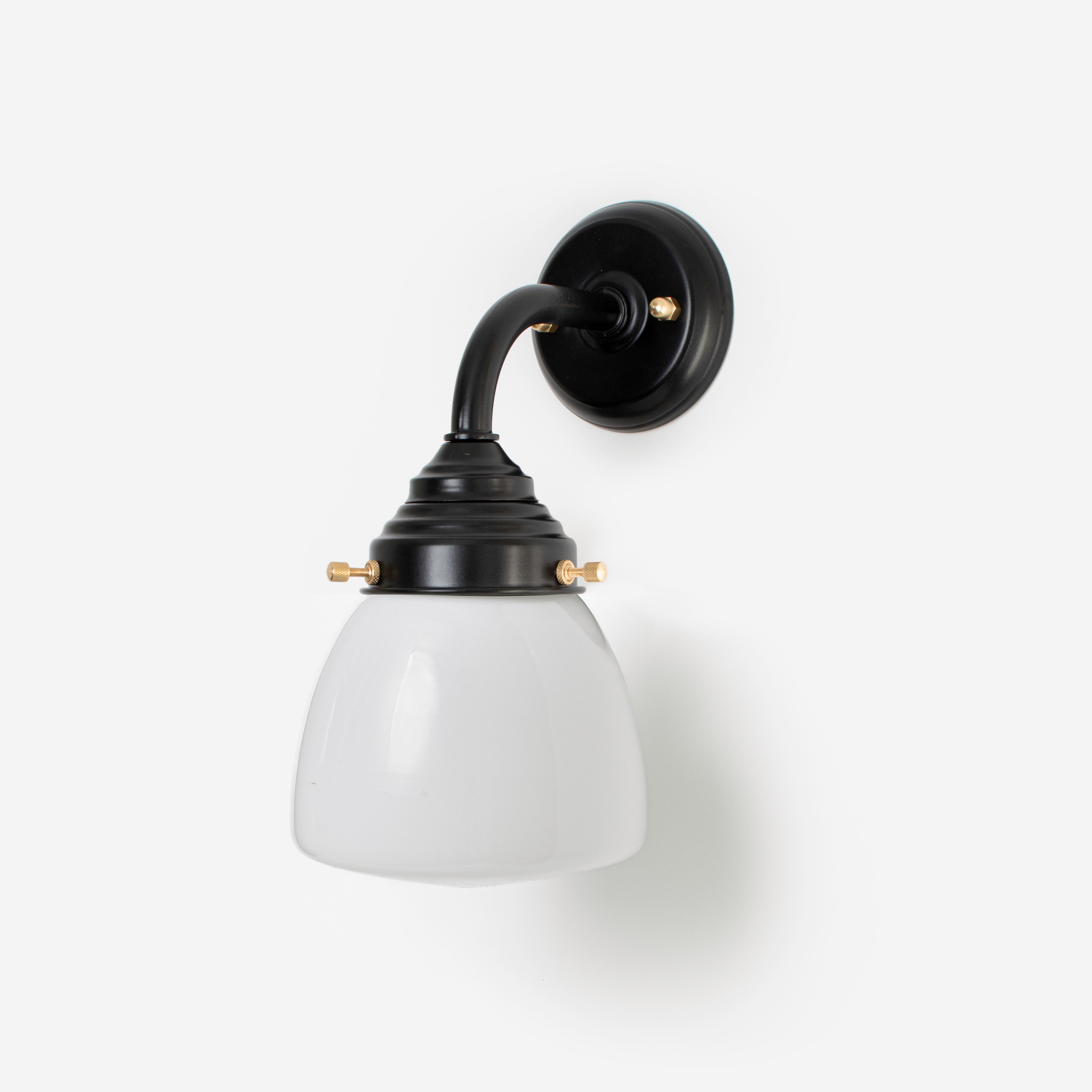 Outdoor lamp - Wall lamp Schoolglobe Small Curve Black