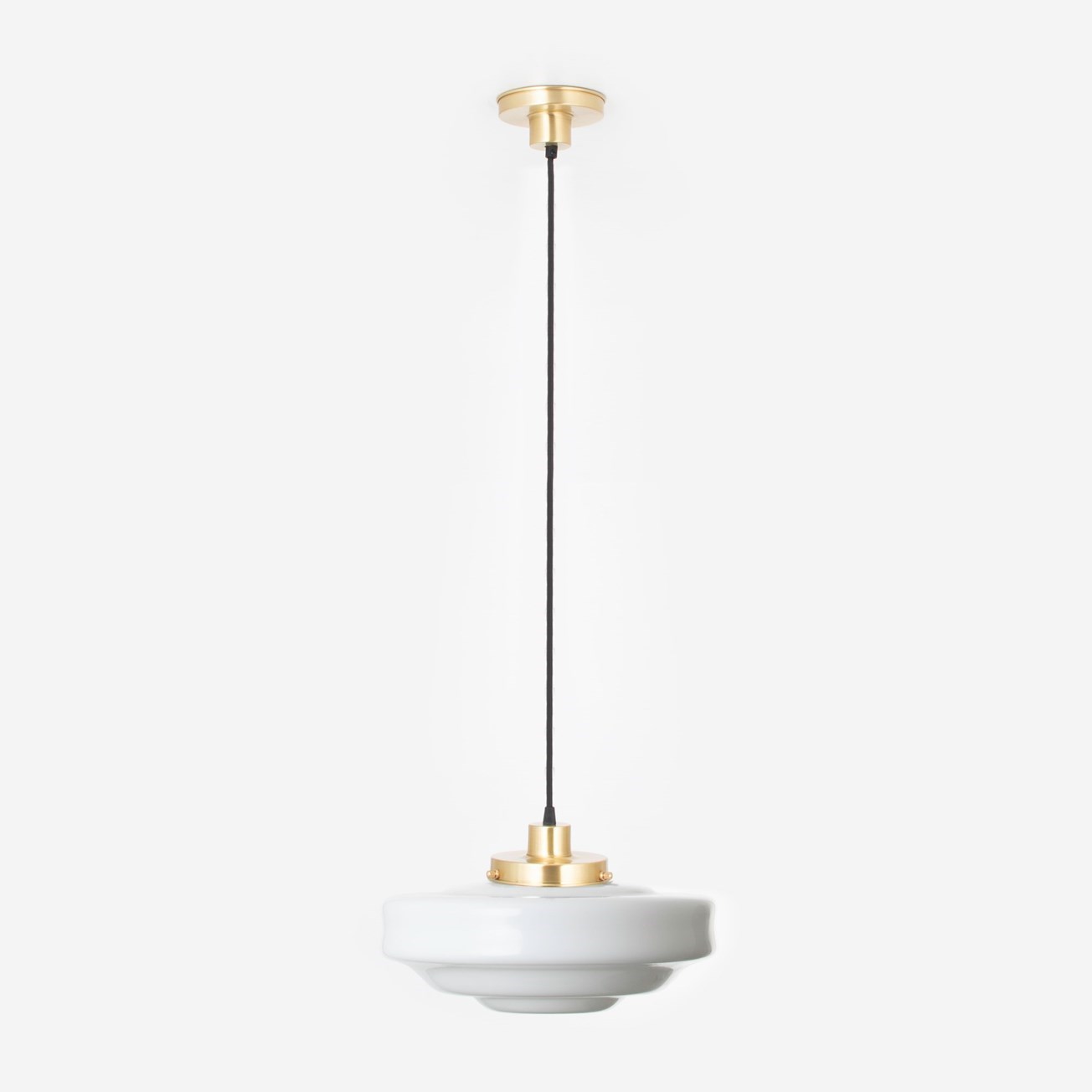 Hanging lamp on cord Siegfried 20's Brass