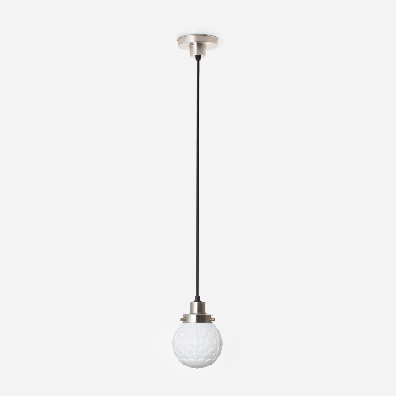 Hanging lamp on cord Arcade 20's Matt nickel