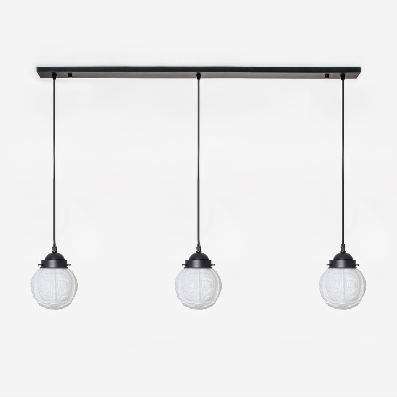 3 x Guimard Flower on ceiling beam Moonlight
