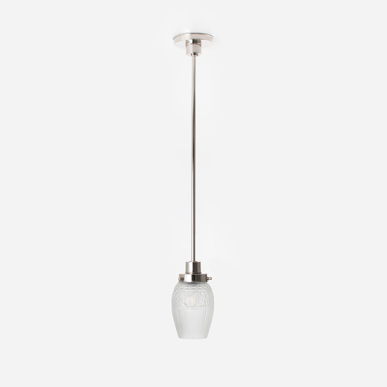 Pendant Lamp Flower Yard 20's Nickel