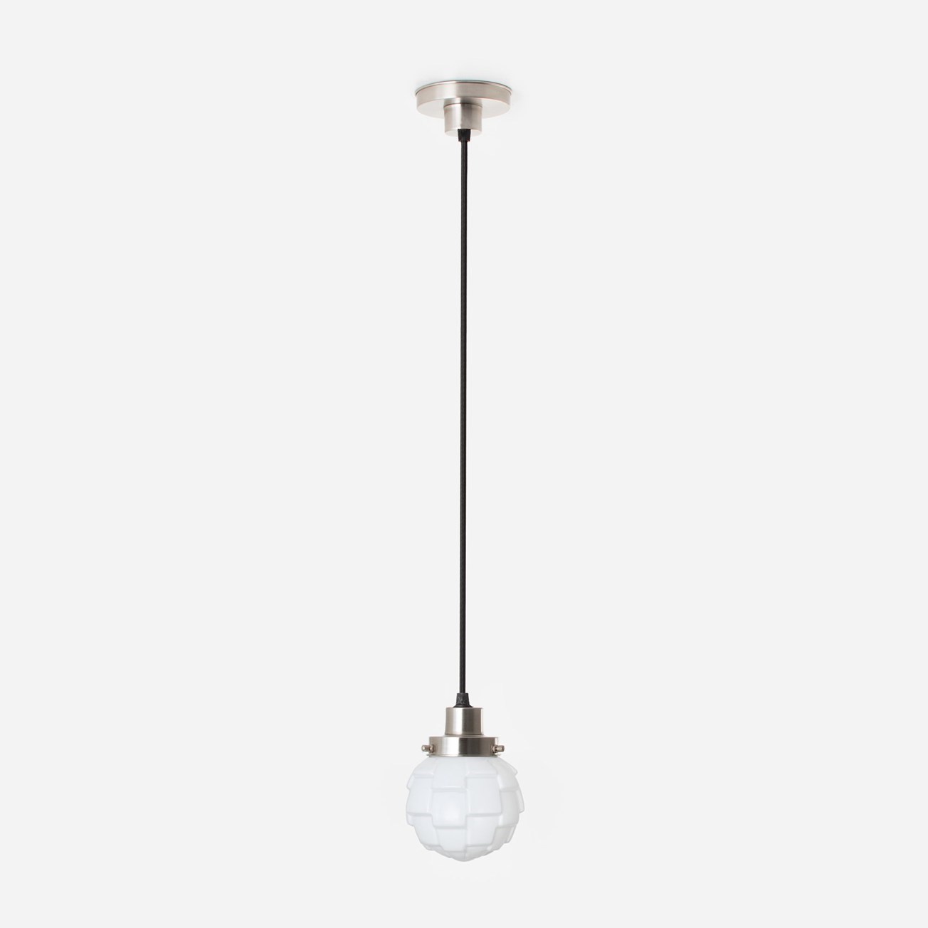 Hanging lamp on cord Bretagne 20's Matt nickel