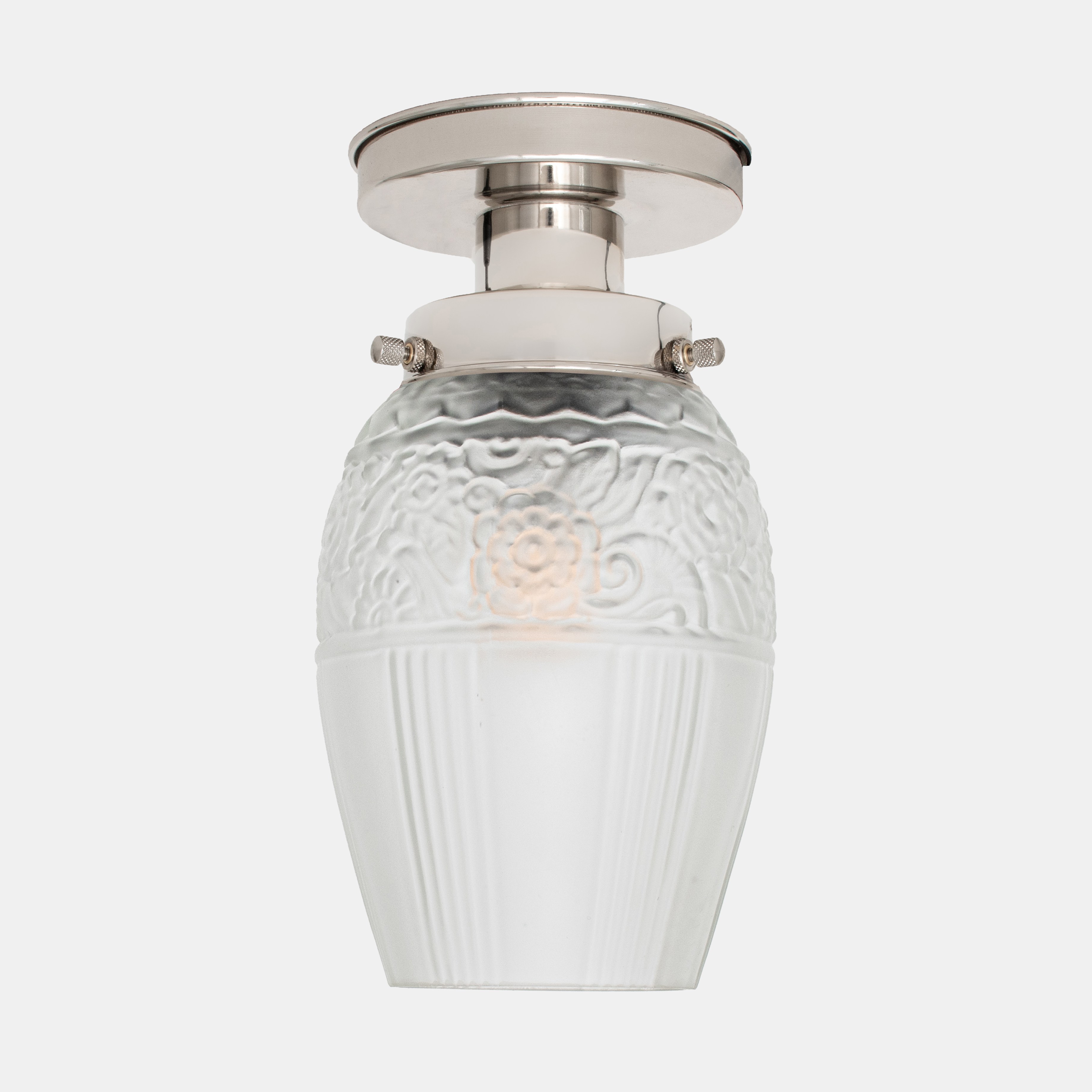 Ceiling Lamp Flower Yard 20's Nickel