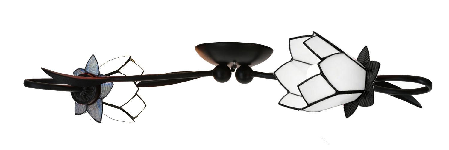 Tiffany Wall Lamp/Ceiling Lamp Lovely White Lotus 2