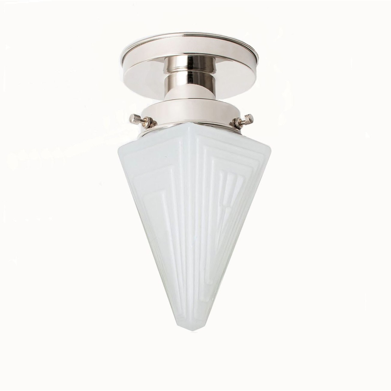 Finisterre 20's Nikkel Ceiling Light