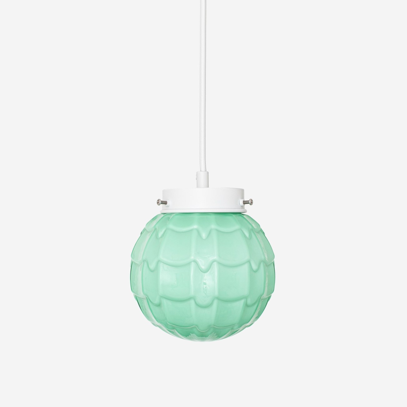 Artichoke Mint Retro pendant lamp on cord
