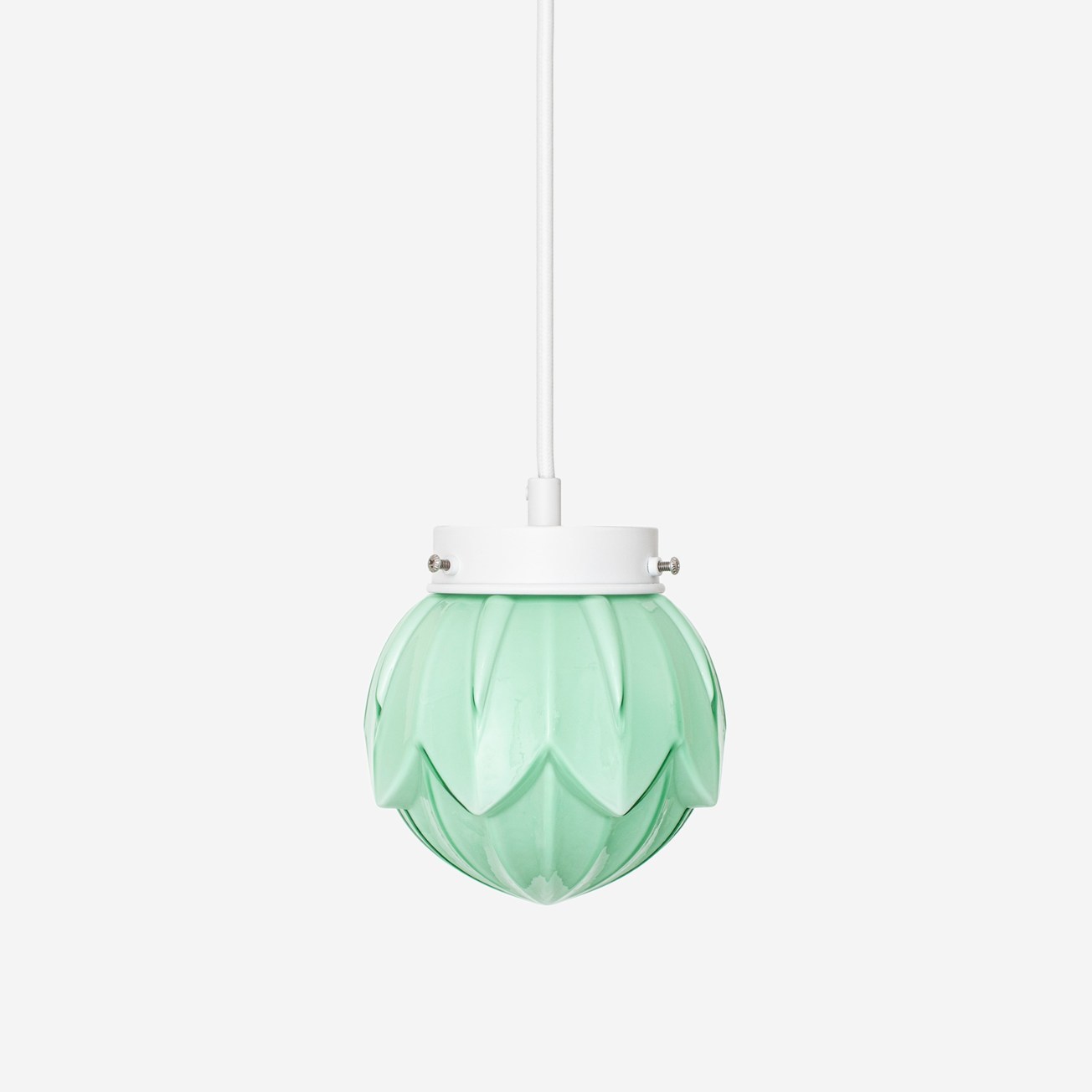 Lotus Mint Retro pendant lamp on cord