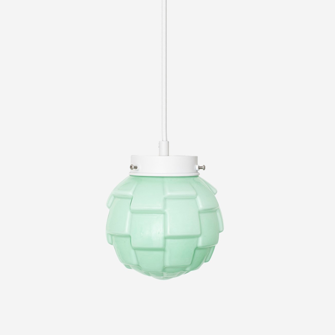 Bretagne Mint Retro pendant lamp on cord