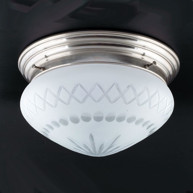 Ceiling Lamp Cut Glass Coupe