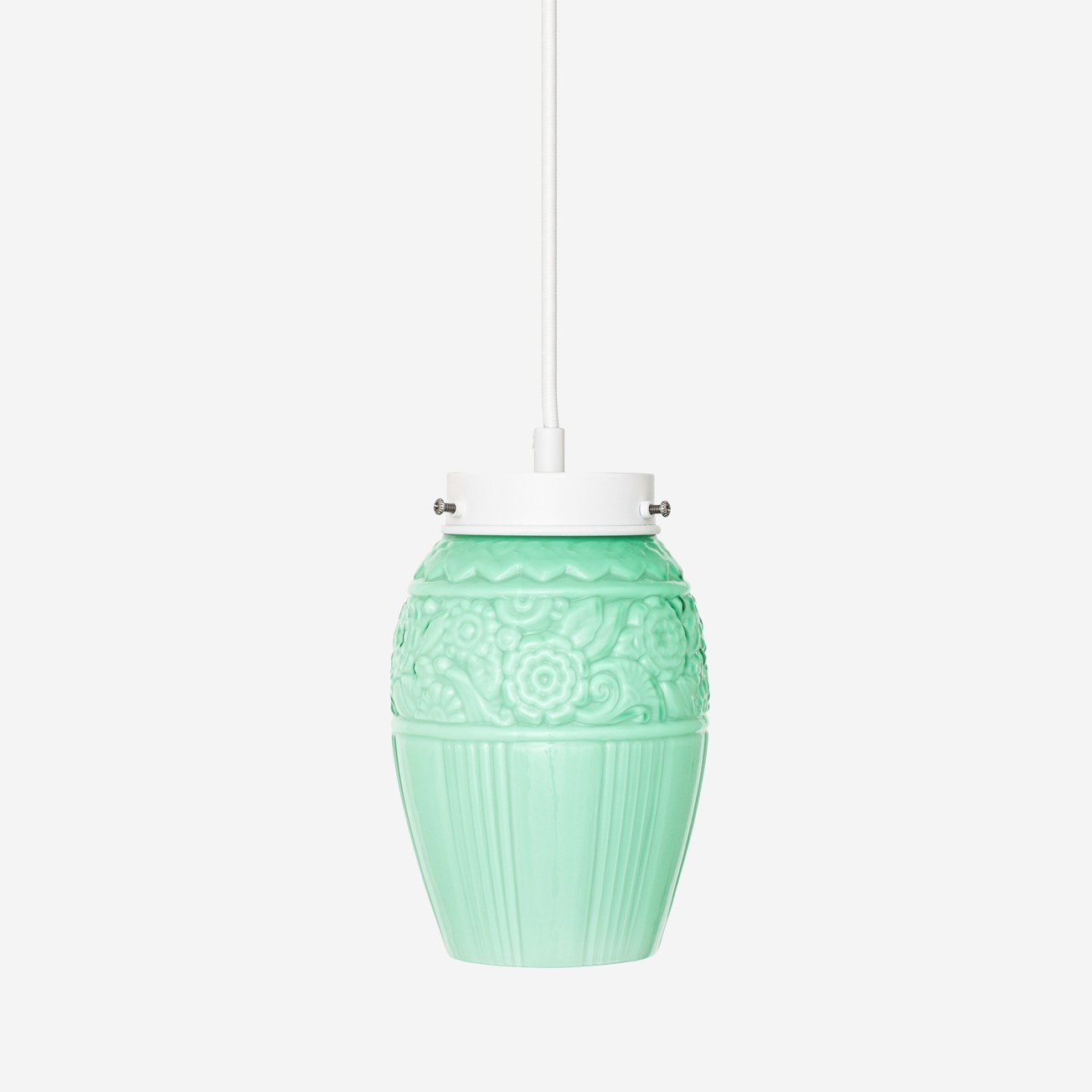 Flower Yard Mint Retro pendant lamp on cord