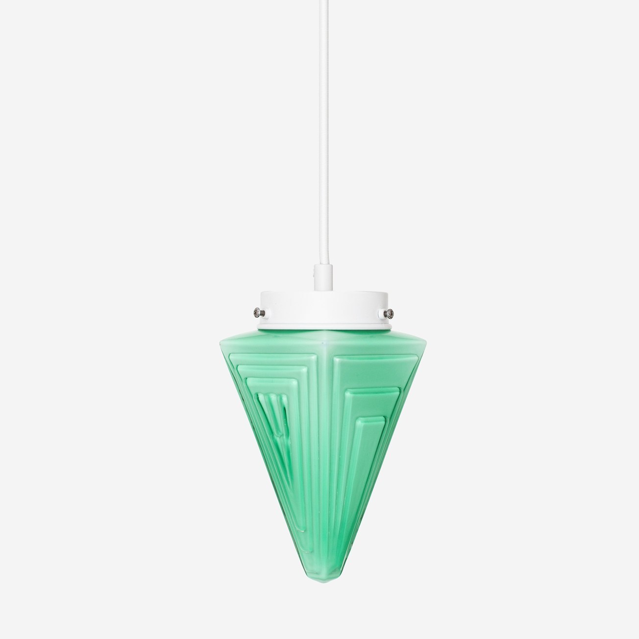 Finisterre Mint Retro pendant lamp on cord