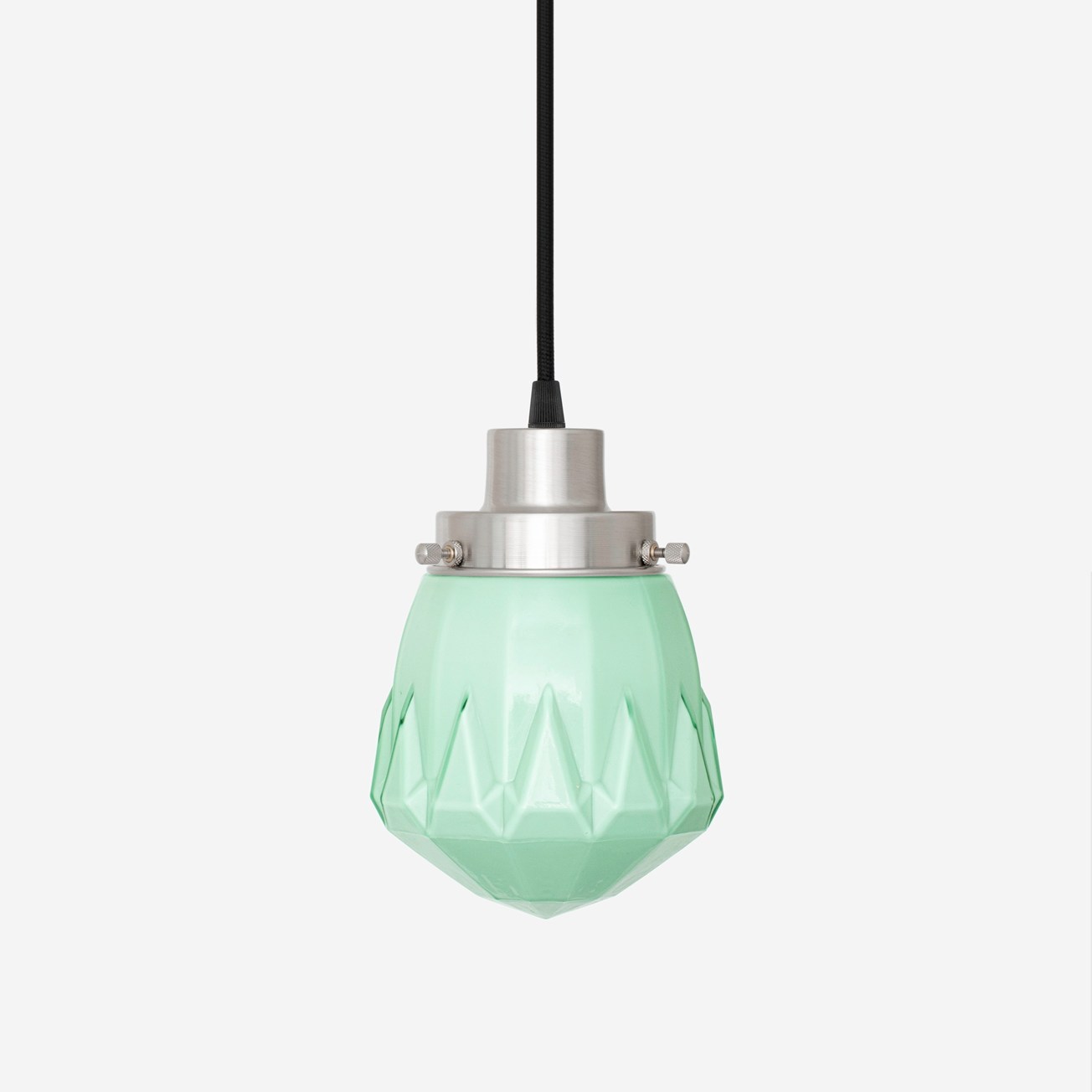Corded pendant lamp Rocket Mint 20s Matte Nickel