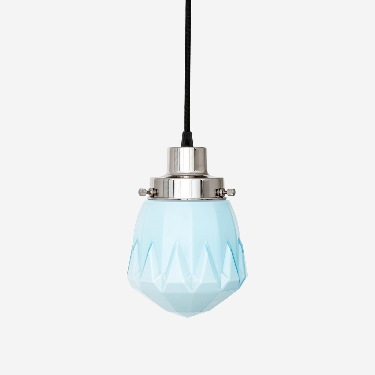 Hanging lamp on cord Rocket Misty 20's Nickel