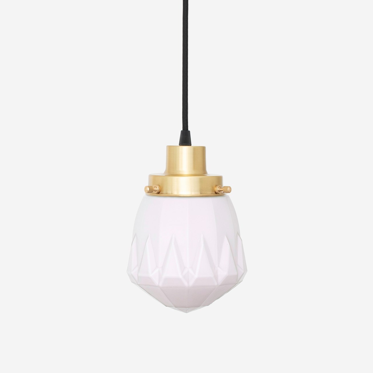 Hanging lamp on cord Rocket Blush 20's Brass