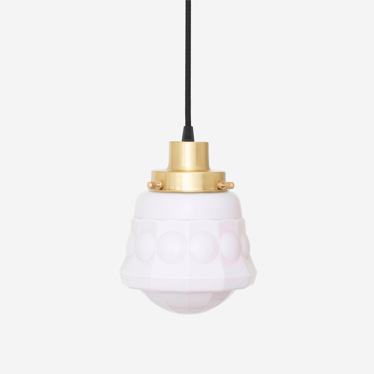 Hanging lamp on cord Weimar Blush 20's Brass