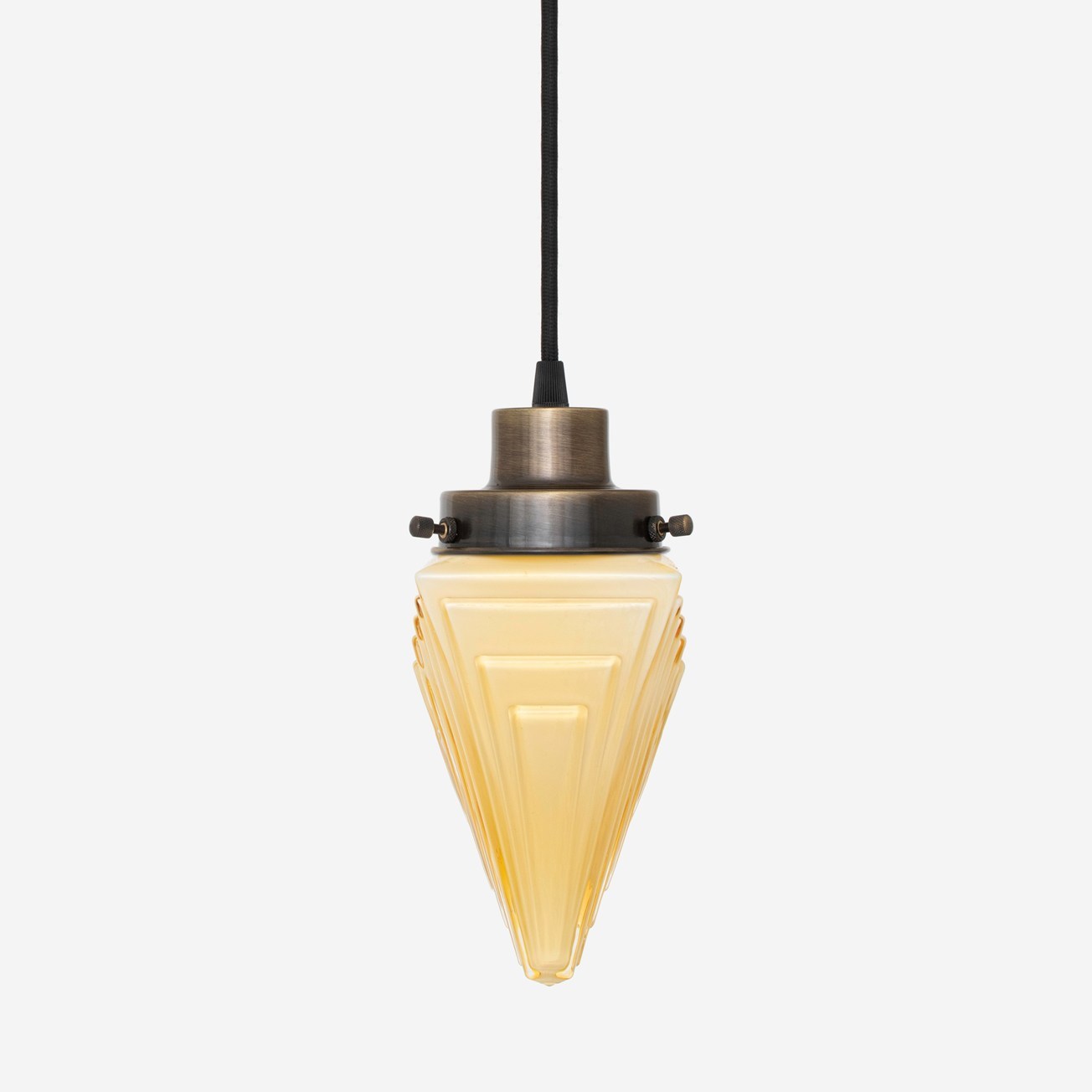 Corded pendant lamp Finisterre Sunny 20's Bronze