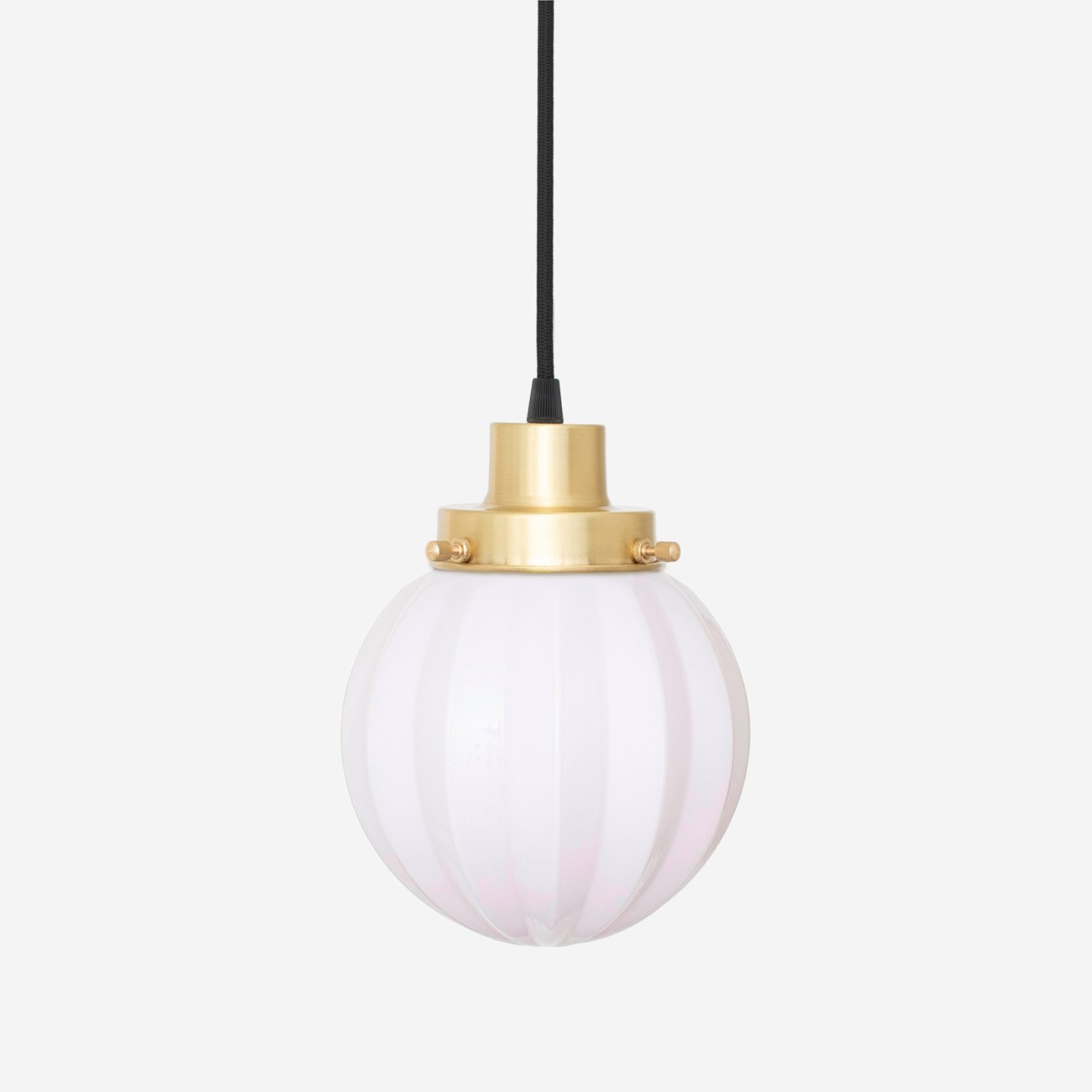 Hanging lamp on cord Carambola Blush 20's Brass