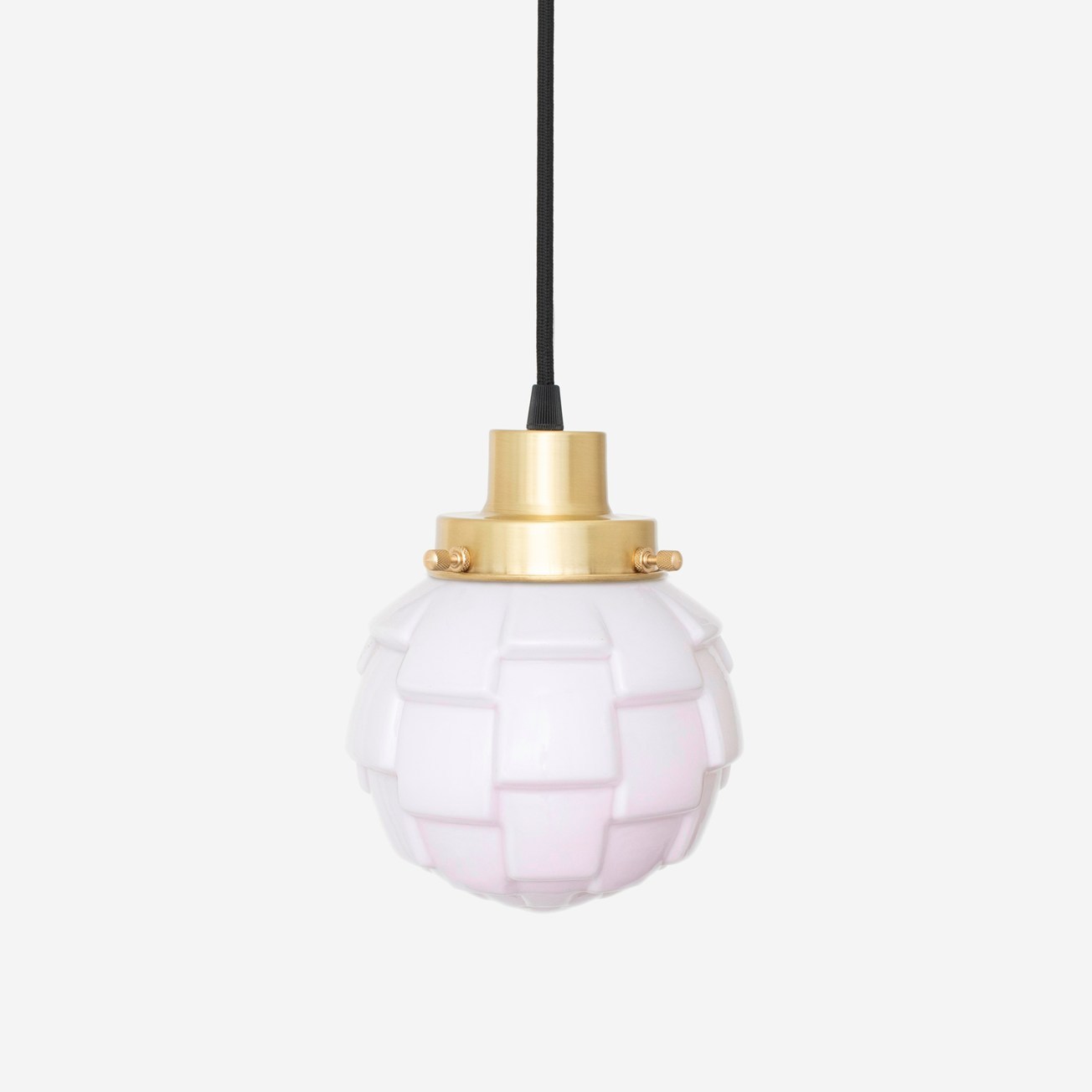 Hanging lamp on cord Bretagne Blush 20's Brass