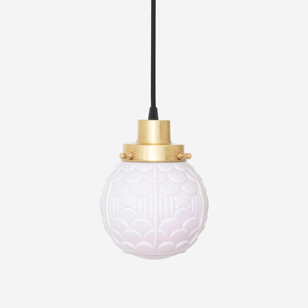 Hanging lamp on cord Arcade Blush 20's Brass