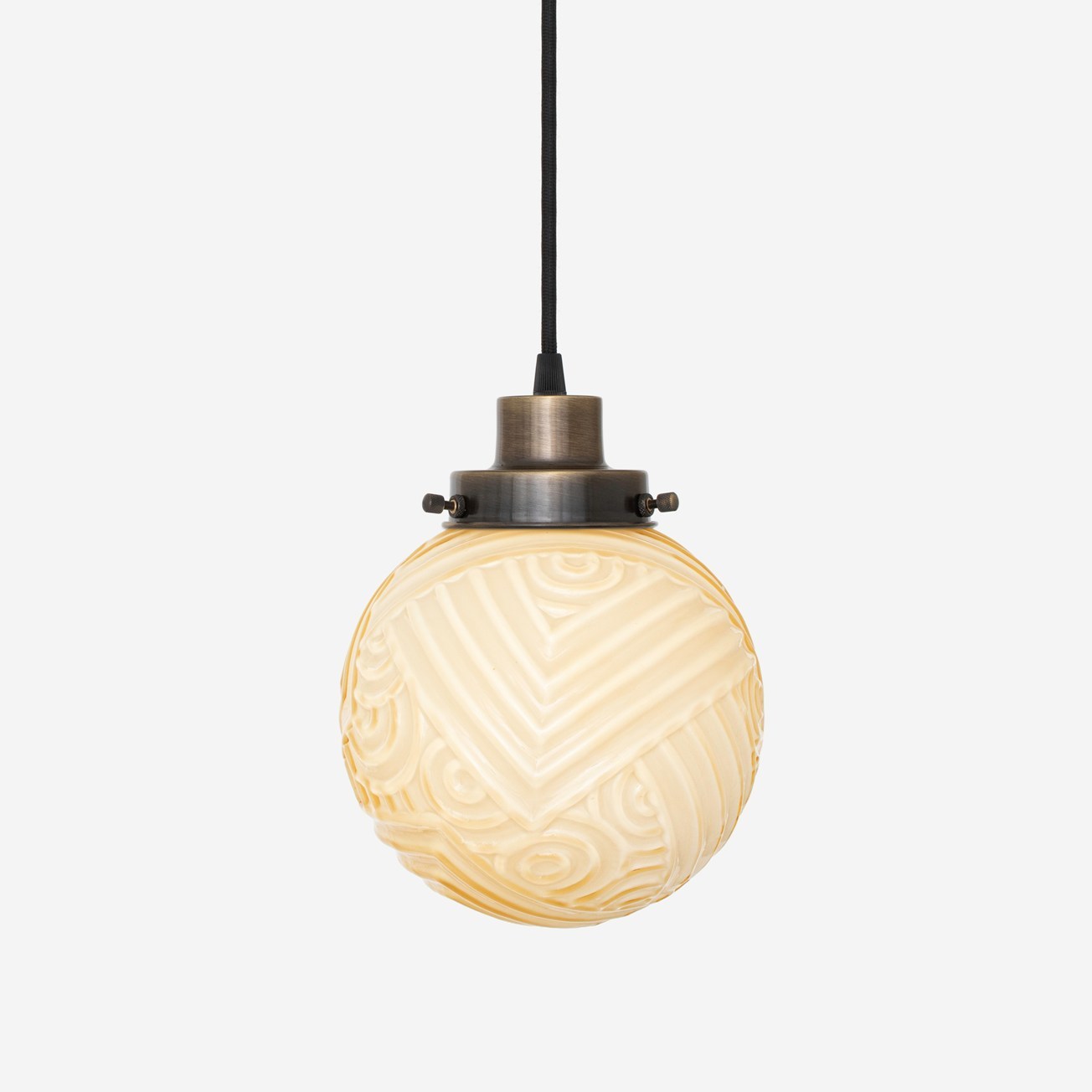 Corded pendant lamp Nouveau Romance Sunny 20's Bronze