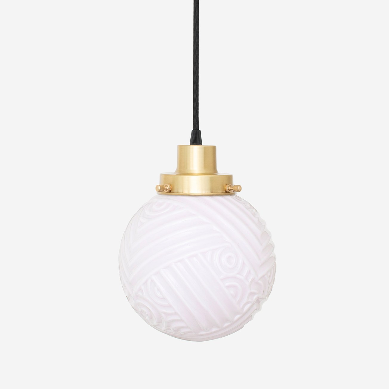 Hanging lamp on cord Nouveau Romance Blush 20's Brass