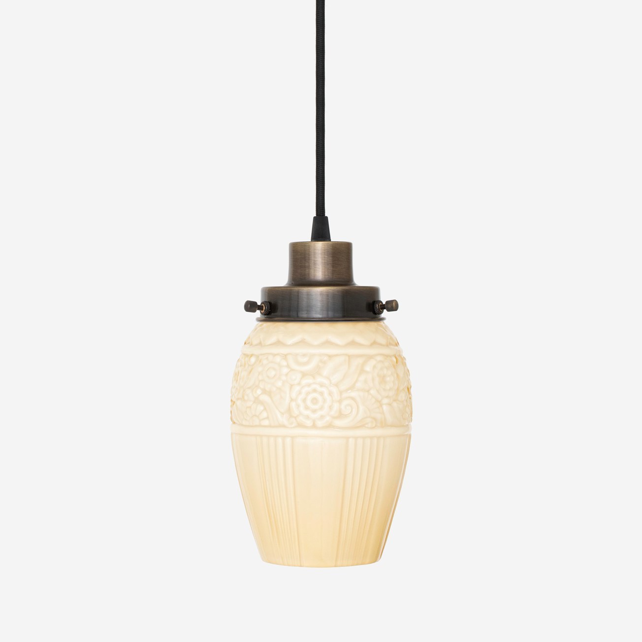 Corded pendant lamp Flower Yard Sunny 20's Bronze