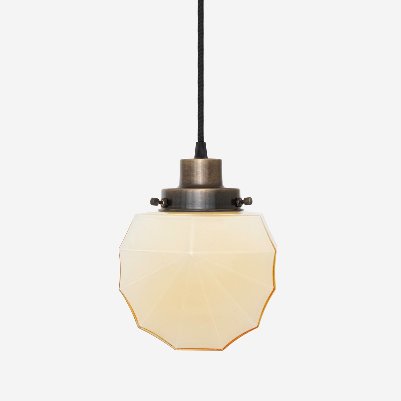 Corded pendant lamp Johanna Sunny 20s Bronze