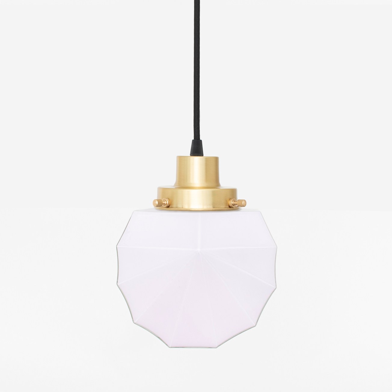 Hanging lamp on cord Johanna Blush 20's Brass