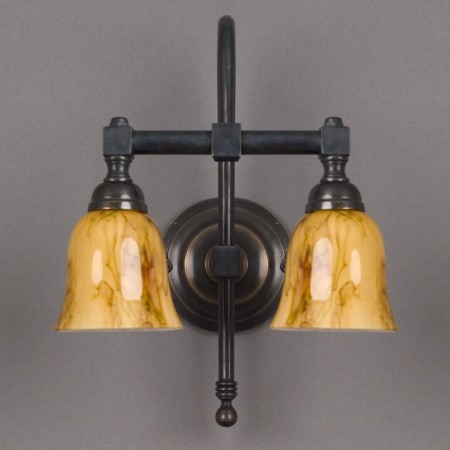 Bathroom Lamp Bell 2-Lights Large Arch