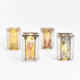 Glass Lanterns The Four Seasons Mucha